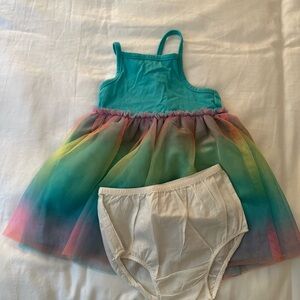 Rainbow Tulle Dress with Bloomers ONLY WORN TWICE